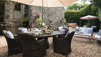 The perfect spot for meals alfresco