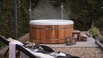 The bubbling hot tub awaits you...