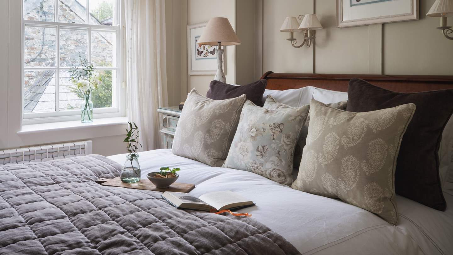 The master bedroom is magnificently cosy