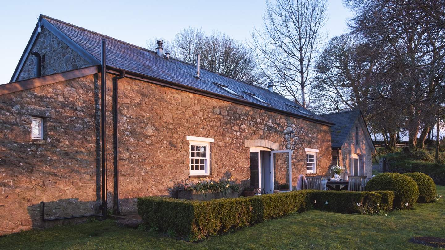 Outside, the terrace awaits for warmer days...

