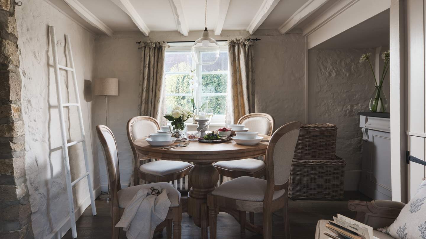 A second dining room - which extends to seat six - is made for more intimate meals