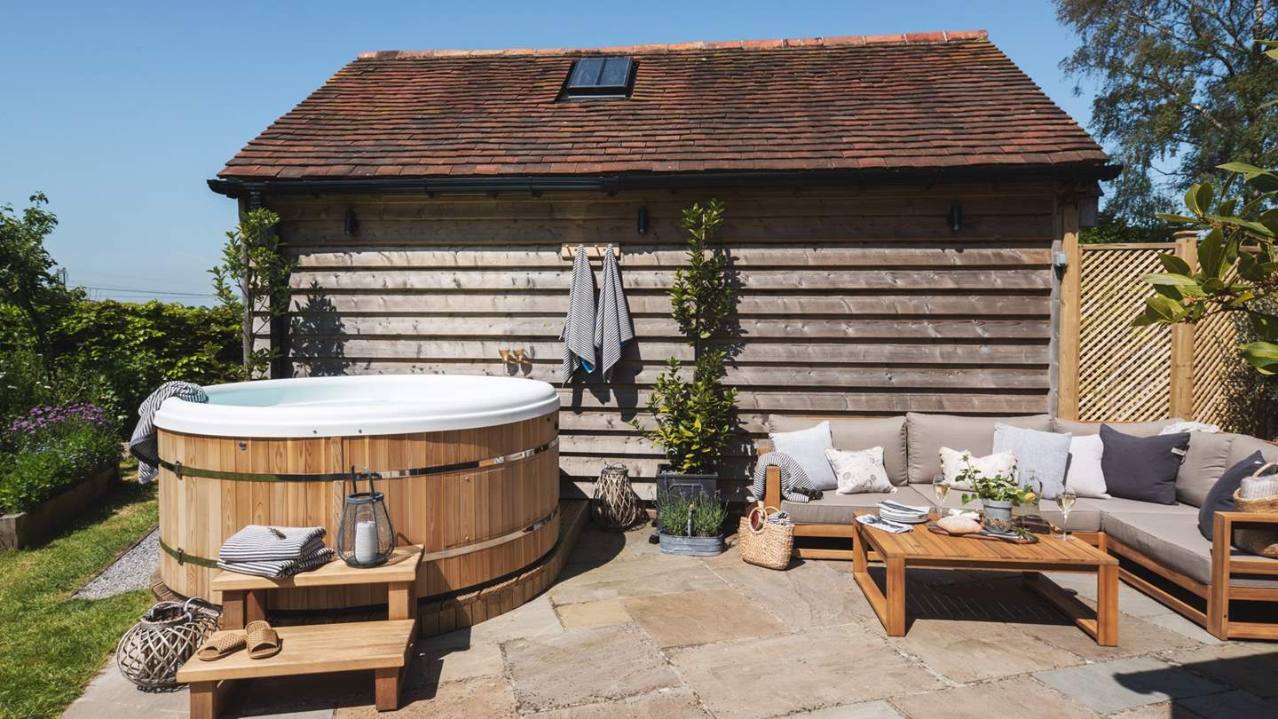 There's lots of outside seating for sprawling out on