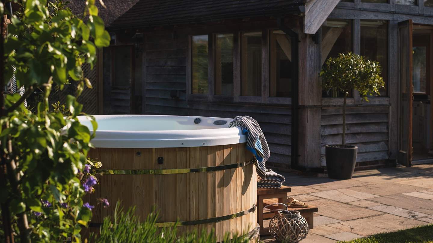 The bubbling hot tub awaits!