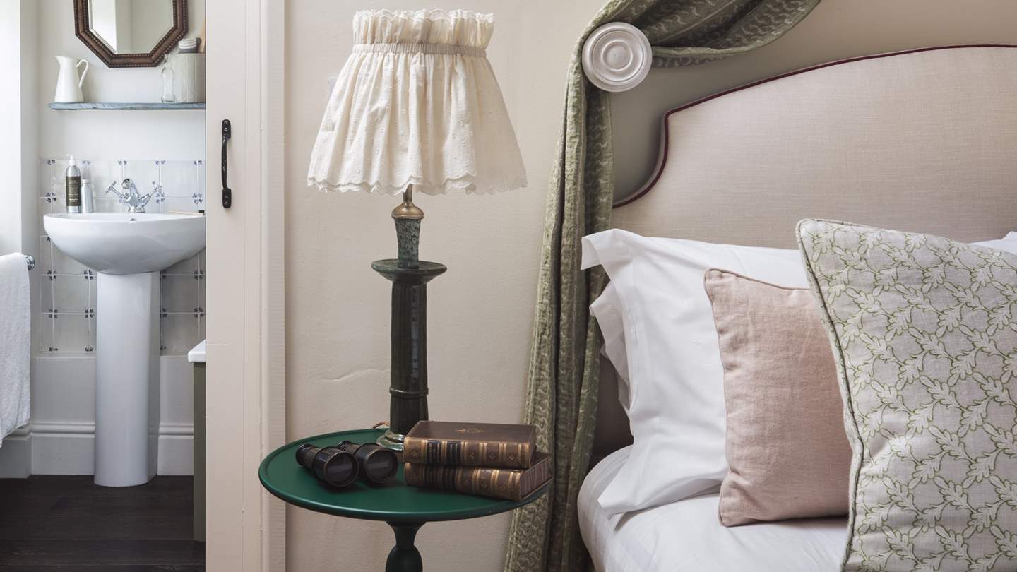 This lovely room has an en suite bathroom