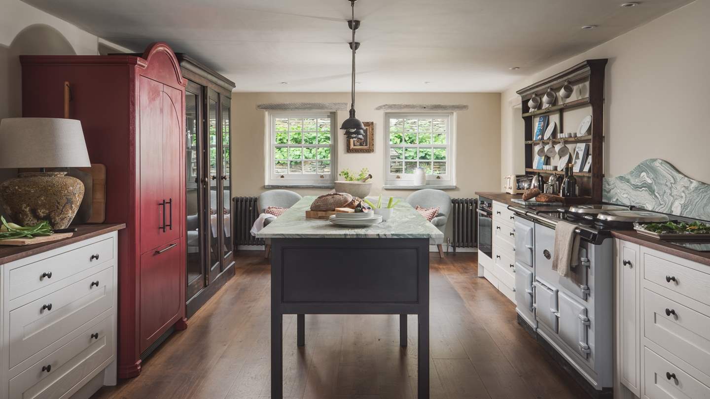 The incredible kitchen is host to everything you'll need to rustle up feasts