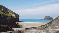 Incredible Trebarwith Strand and the north Cornish coastline awaits