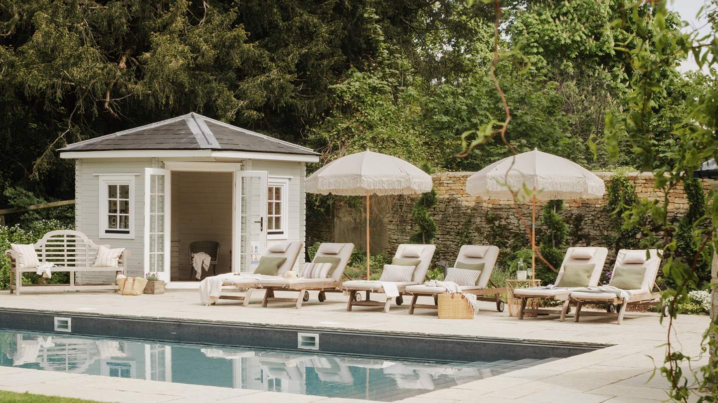 Spend a lazy afternoon relaxing pool side...