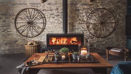 Settle in for cosy nights beside the stunning fire at our gorgeous getaway, where rustic style meets luxury country living...