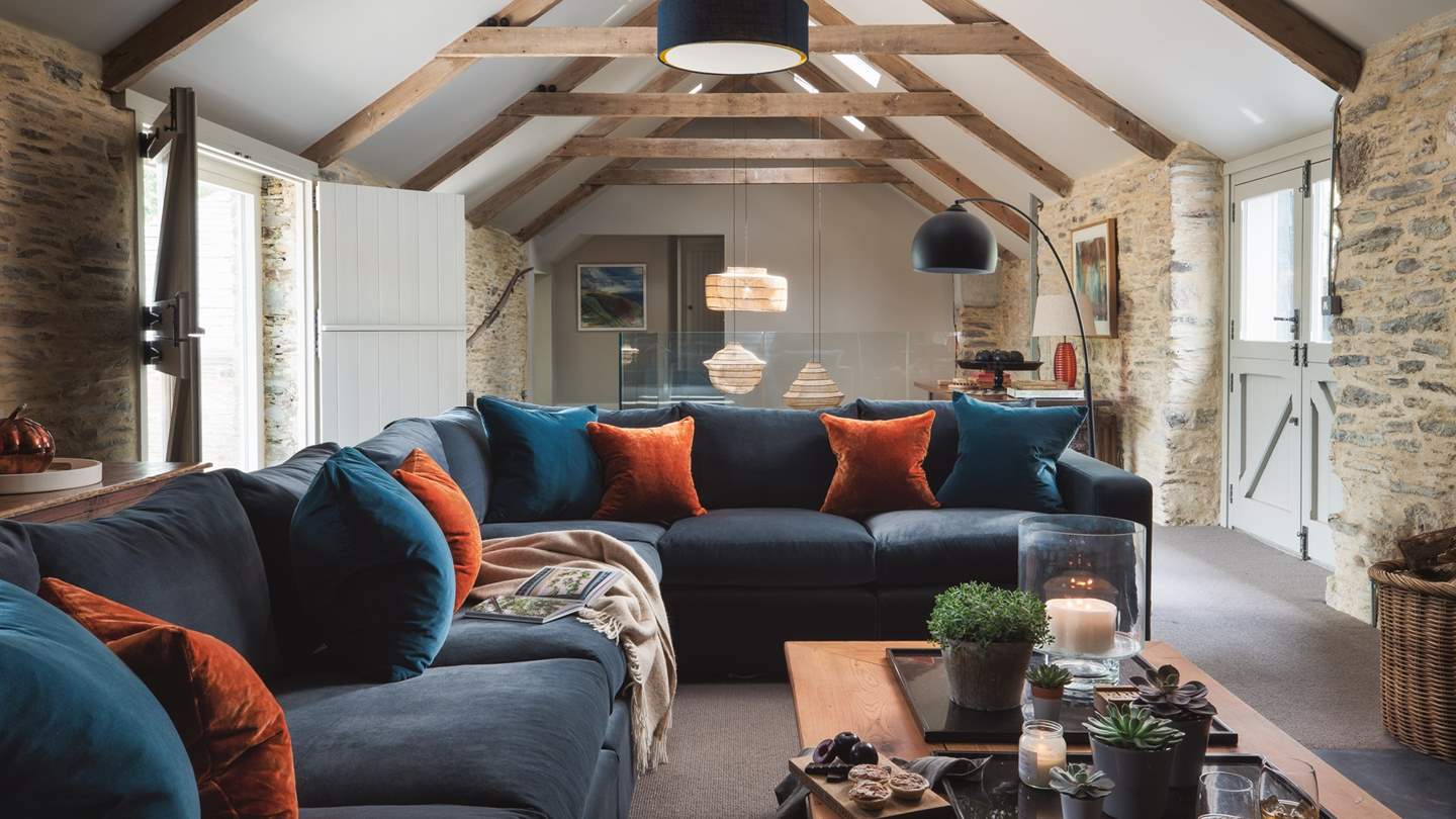 This stunning living space is just made for snug evenings in...