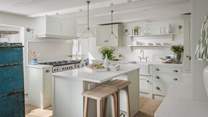 The handmade 'Charlie Kingham' kitchen is just a dream to cook in...