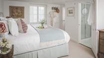 Each of the beds are swathed in luxurious linens, bedding and throws for blissful slumbers 