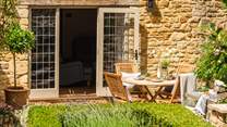 The sunniest spot in the garden, perfect for alfresco meals