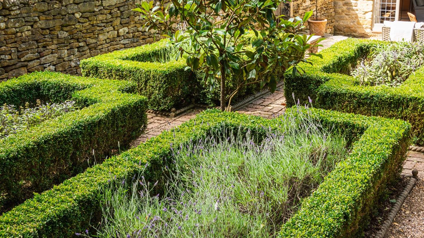 The immaculately tended garden is just a joy