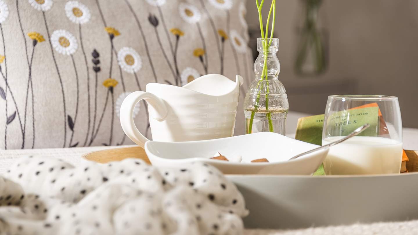 Holidays are made for breakfast in bed...