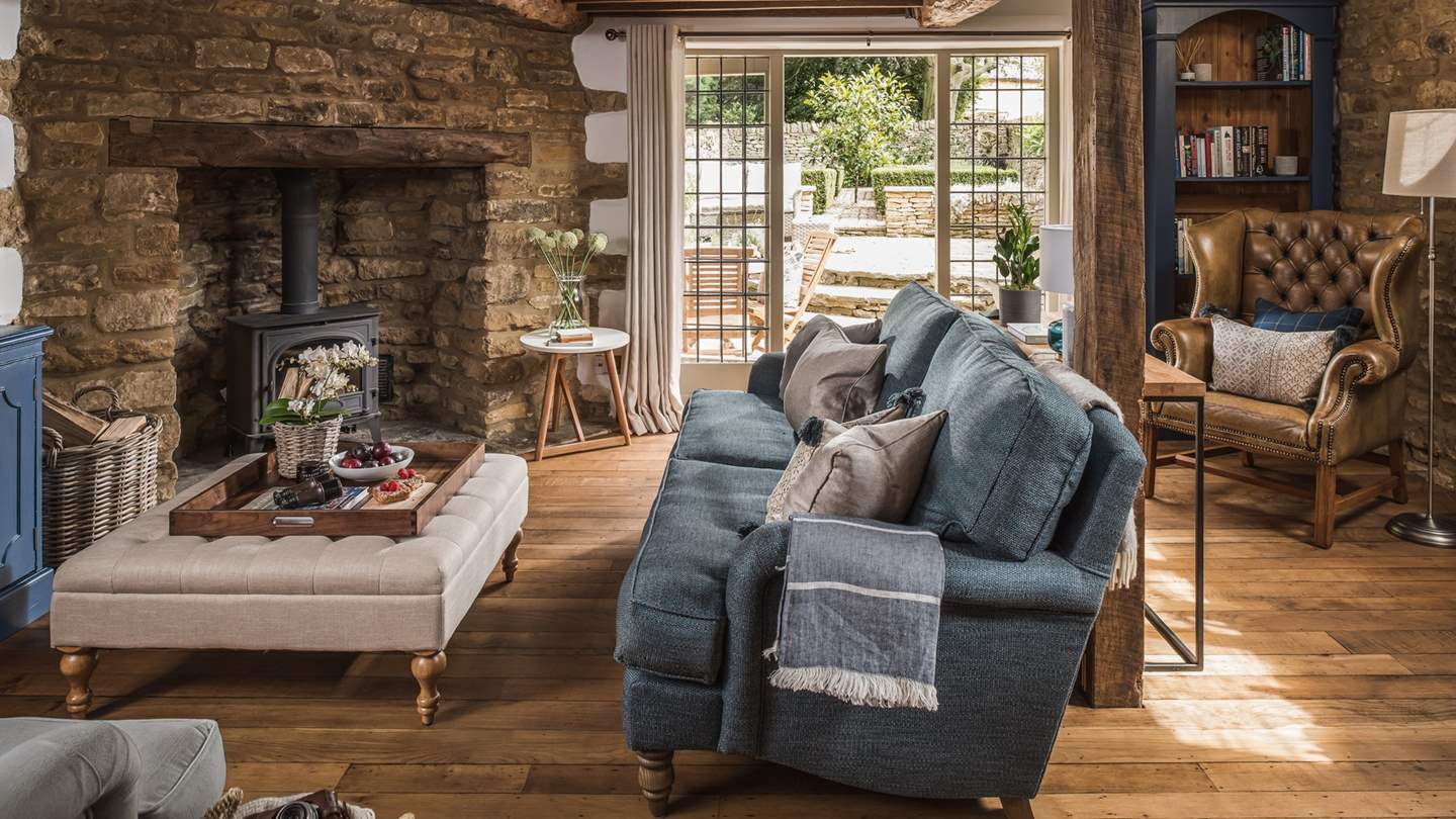 The gorgeous sitting room is the perfect escape at the end of a busy day exploring