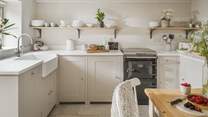The lovely country kitchen is the perfect setting for whipping up delicious meals