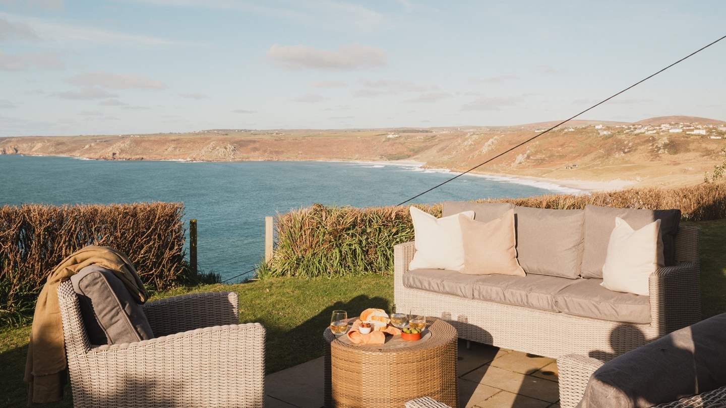 Retreat to the garden and enjoy the soft summer breeze 