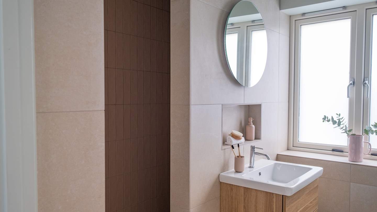 Decorated in shades of blush pink, self care rituals are simply a dream