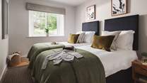 In bedroom two lies a zip and link super king size bed, providing the option to be made up as a twin room if preferred...