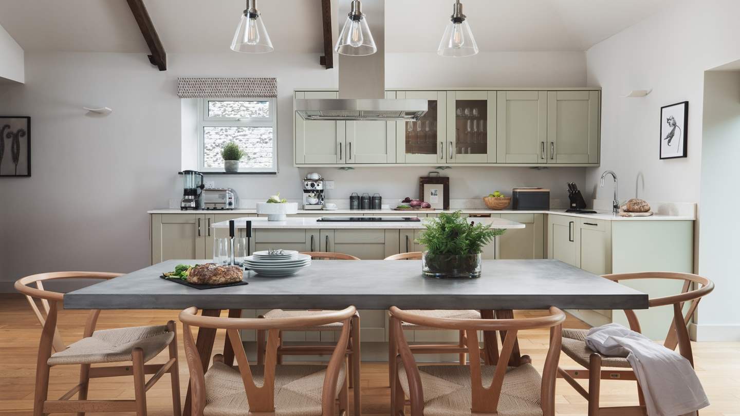 The open plan design truly serves up style at the heart of this heavenly homestay...