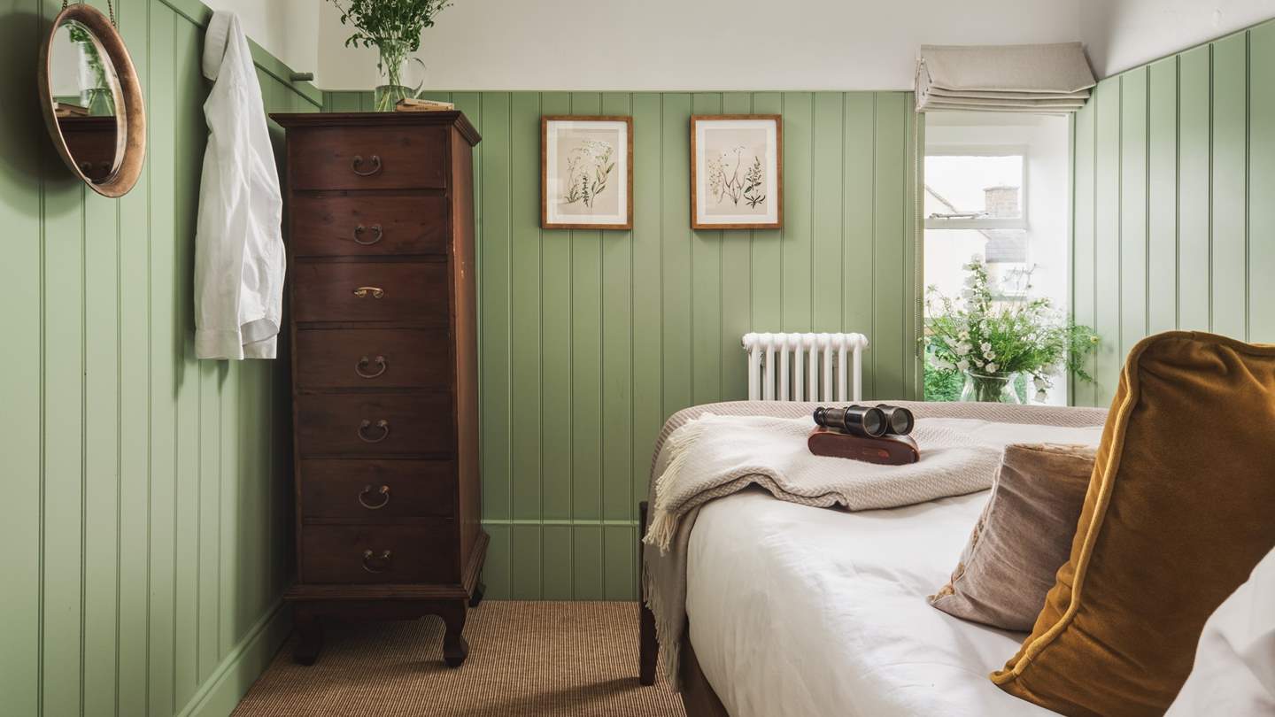 The antique tall boy is a unique way to store clothes