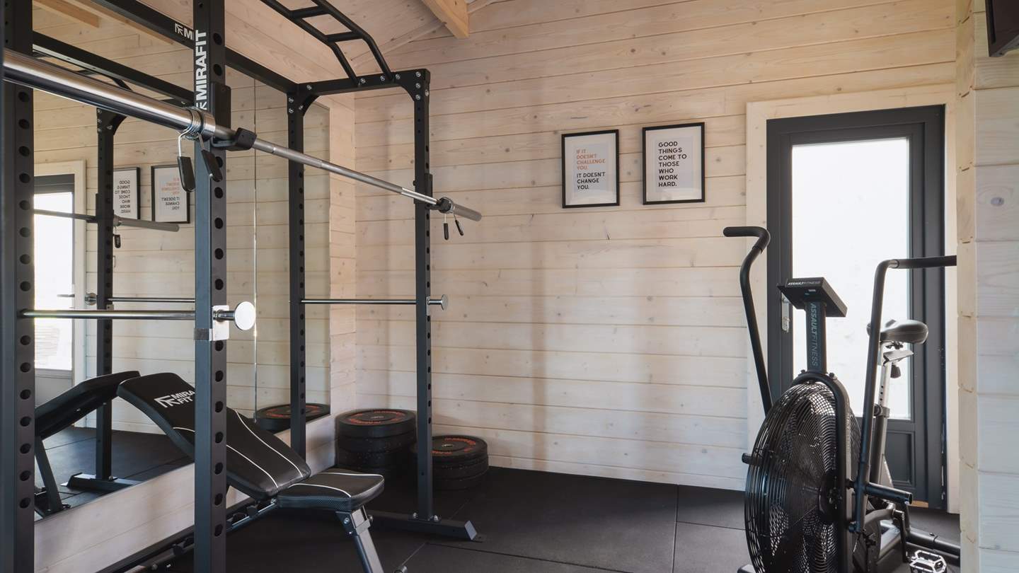 Stay motivated and stick to your workout routine in the onsite gym...