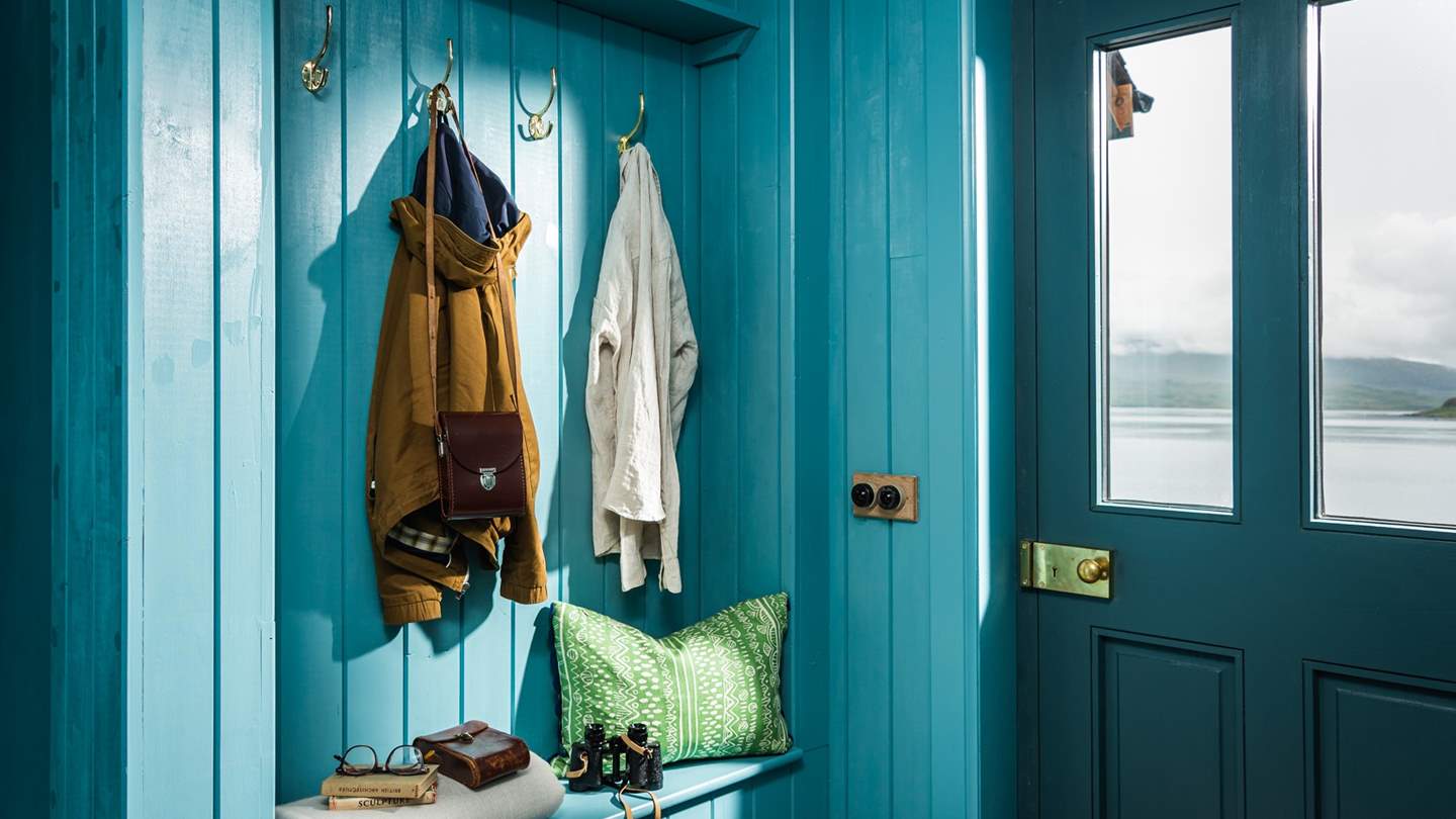 Binoculars are on hand for birdwatching....