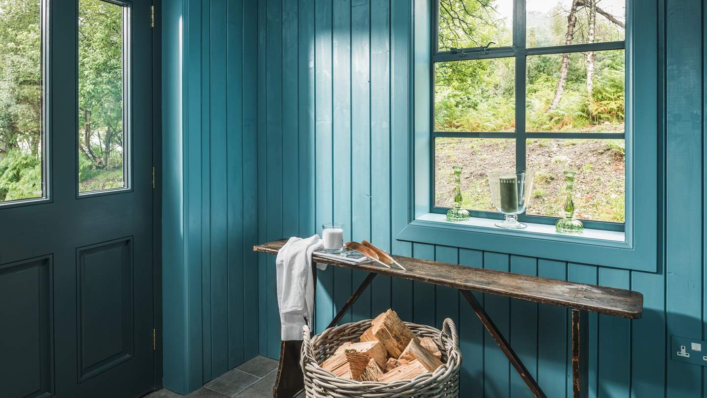 The handy hallway for muddy boots and coats