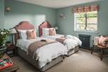 This lovely room can be made up as a super king bed or twin beds