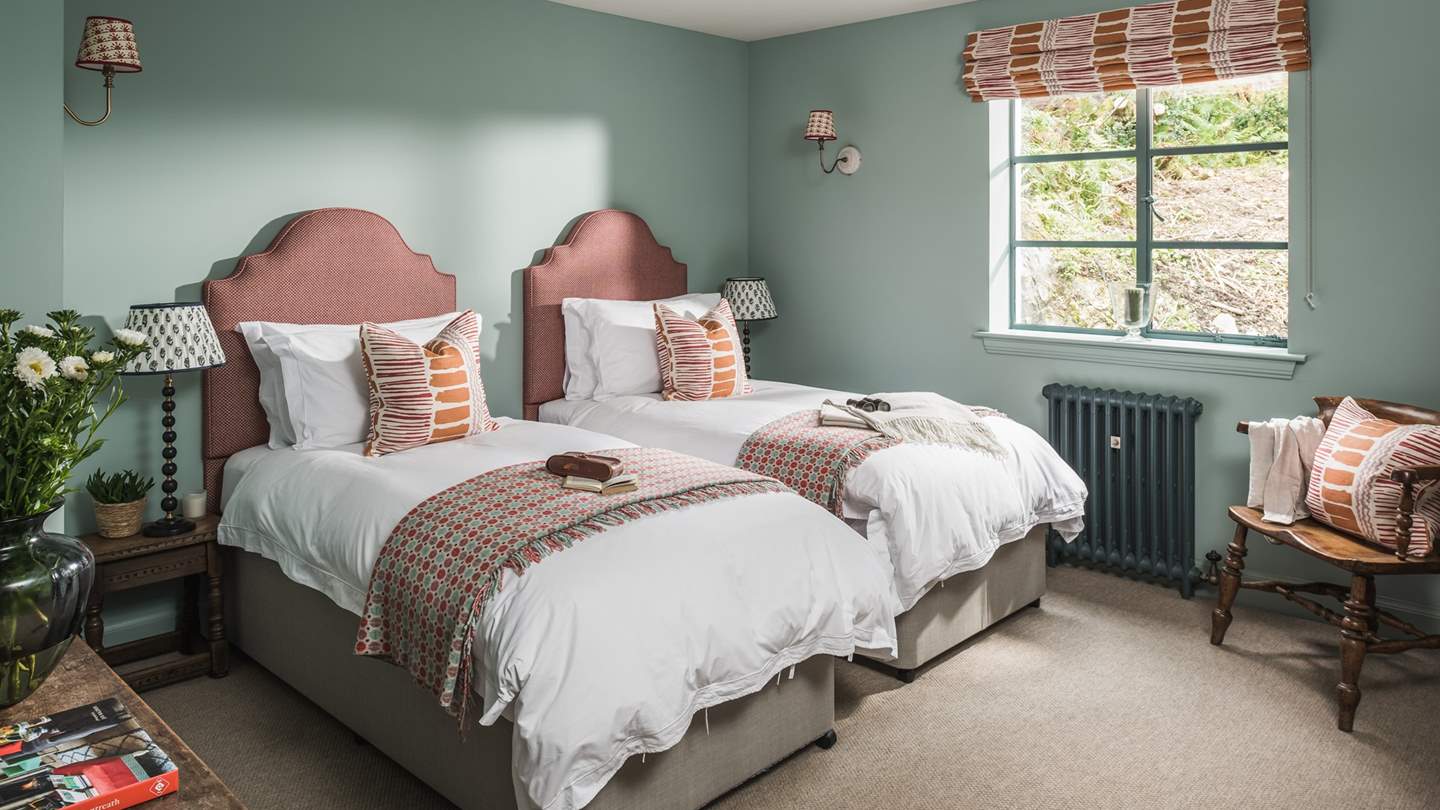 This lovely room can be made up as a super king bed or twin beds