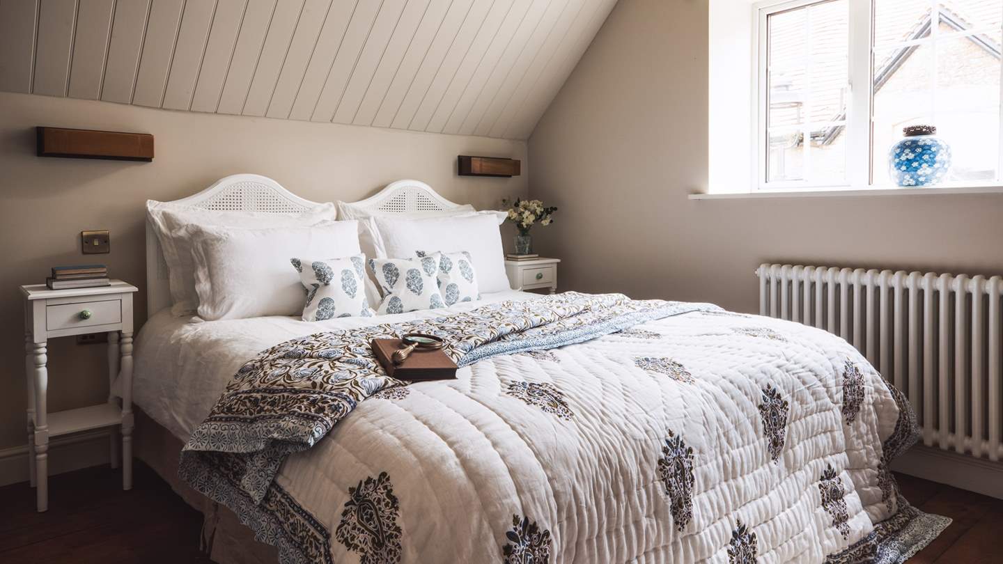 The third bedroom can be set up either as twin beds or a king for flexible sleeping arrangements