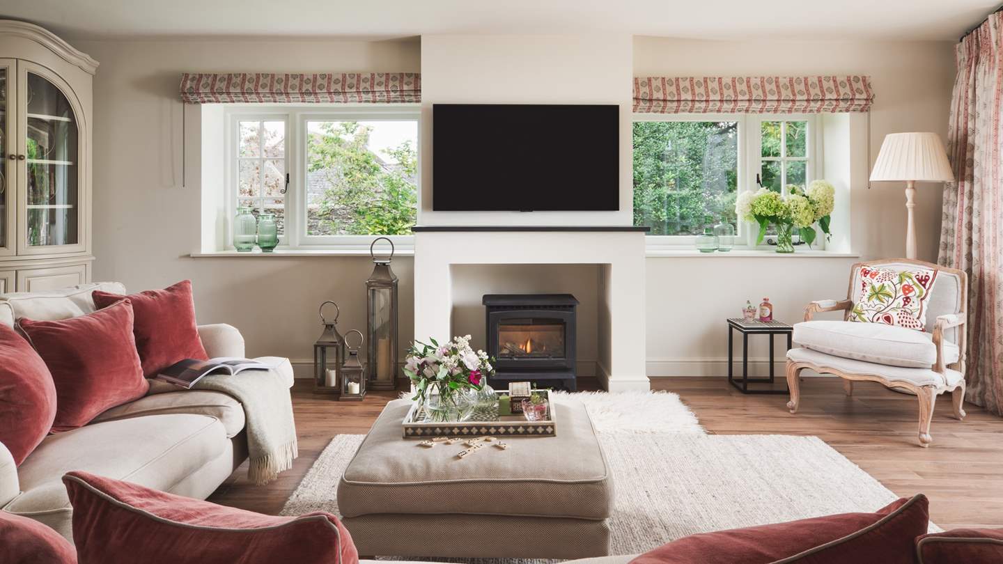 The beautiful sitting room is just a delight to retire to at the end of a busy day out exploring. 