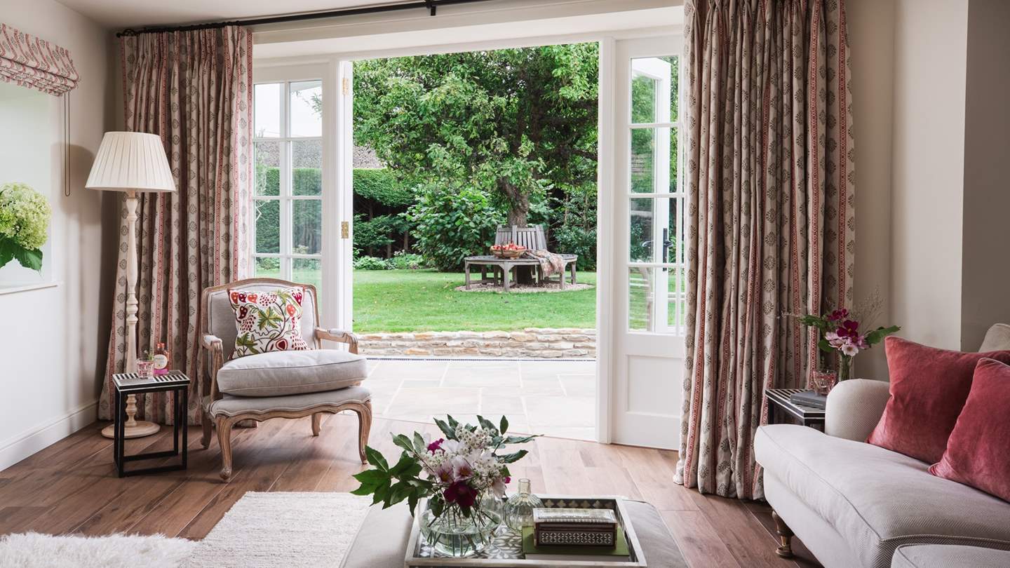 With idyllic views out towards the garden, just made for whiling away the afternoon...