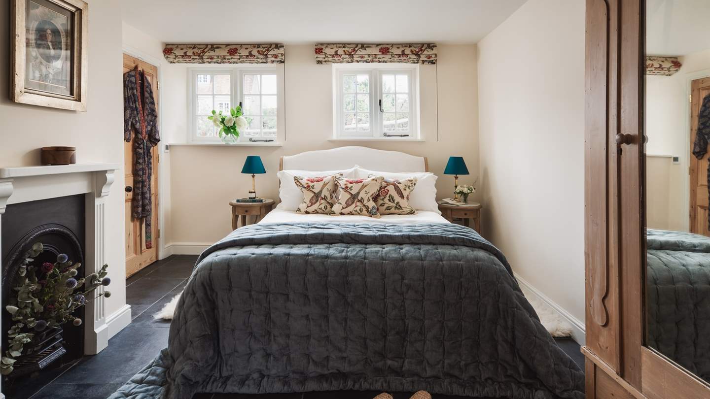 There are three elegant bedrooms to choose from, two upstairs and one on the ground floor.