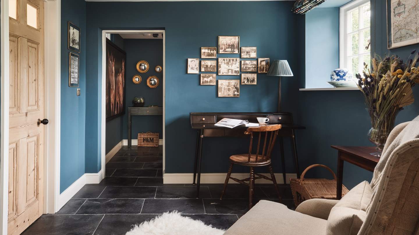 Discover the beautiful desk space for catching up on an email or two...