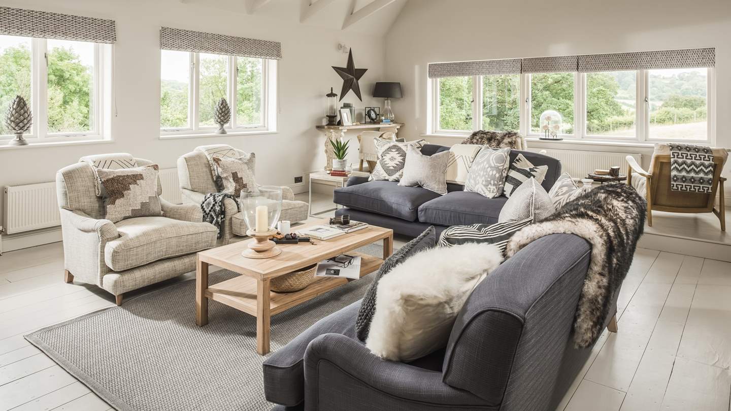 The breath-taking vaulted ceiling and magnificent beams create an air of spacious comfort and tranquillity