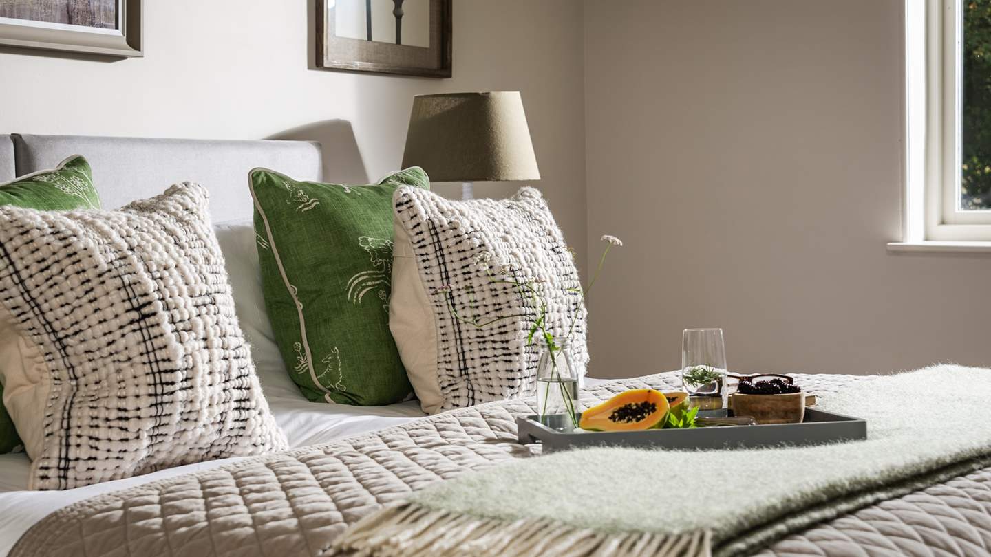 A heavenly spot for indulging a little with breakfast in bed