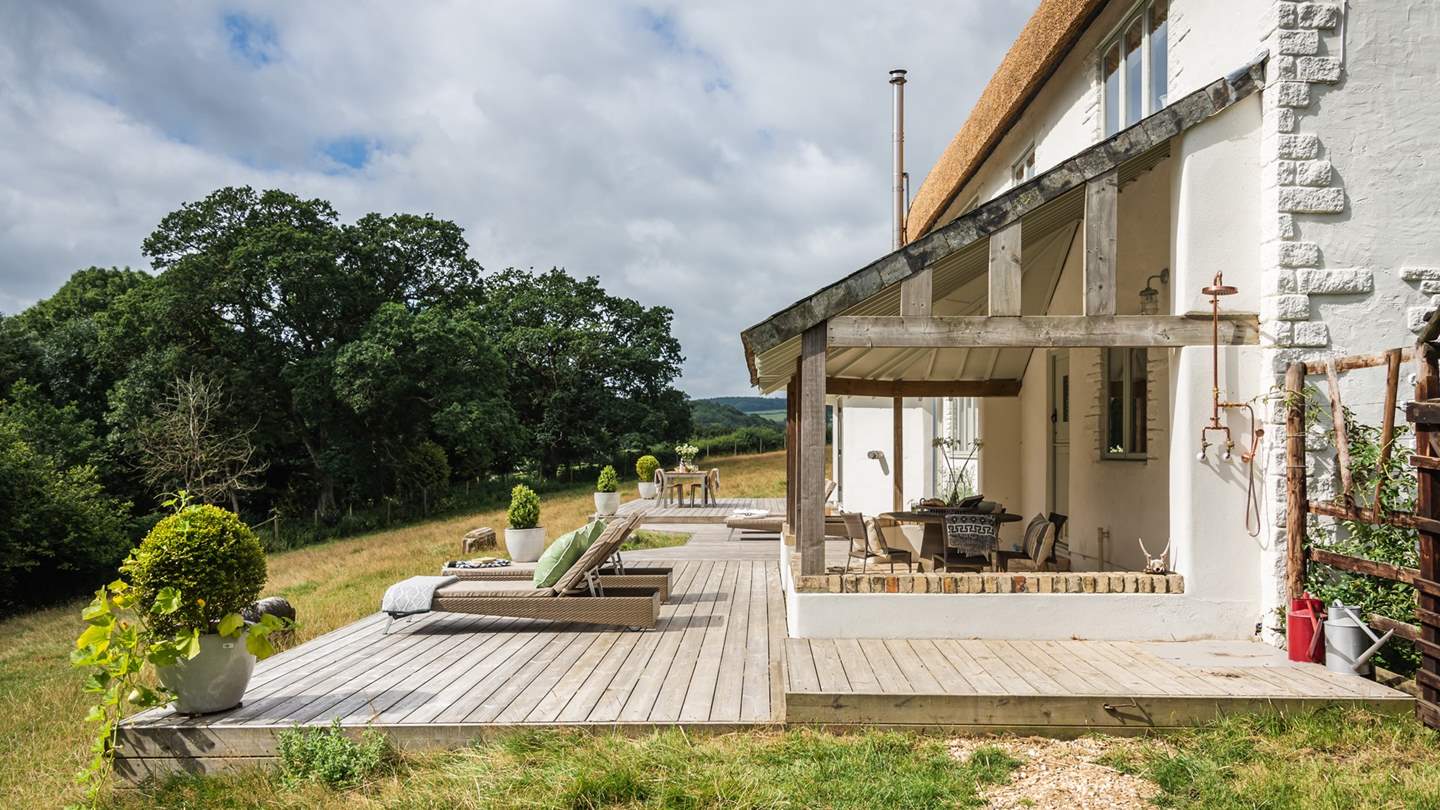 For the sun seekers, four luxurious sun loungers allow for relaxed recliner moments...