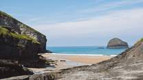 Trebarwith Strand is just a short walk away