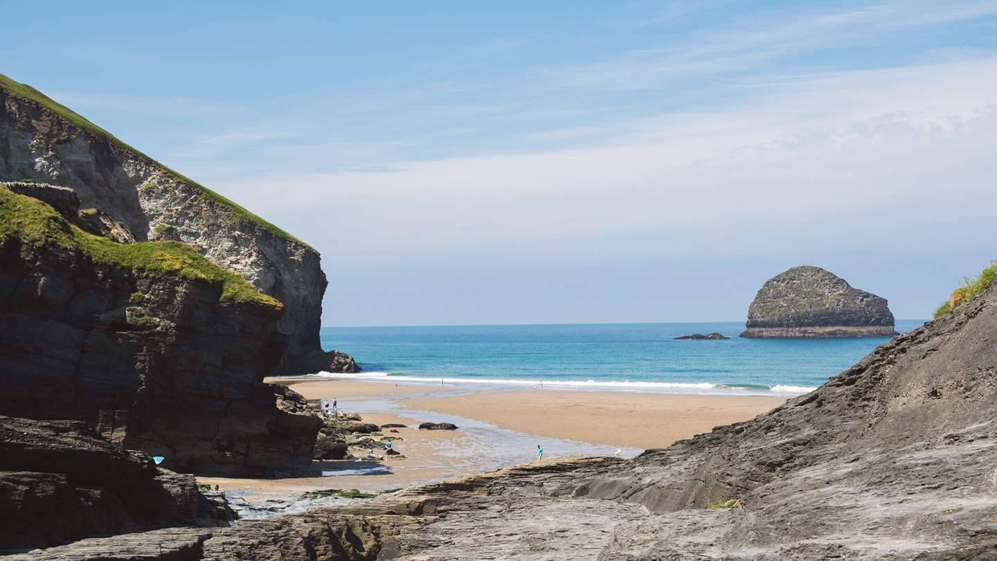 Trebarwith Strand is just a short walk away