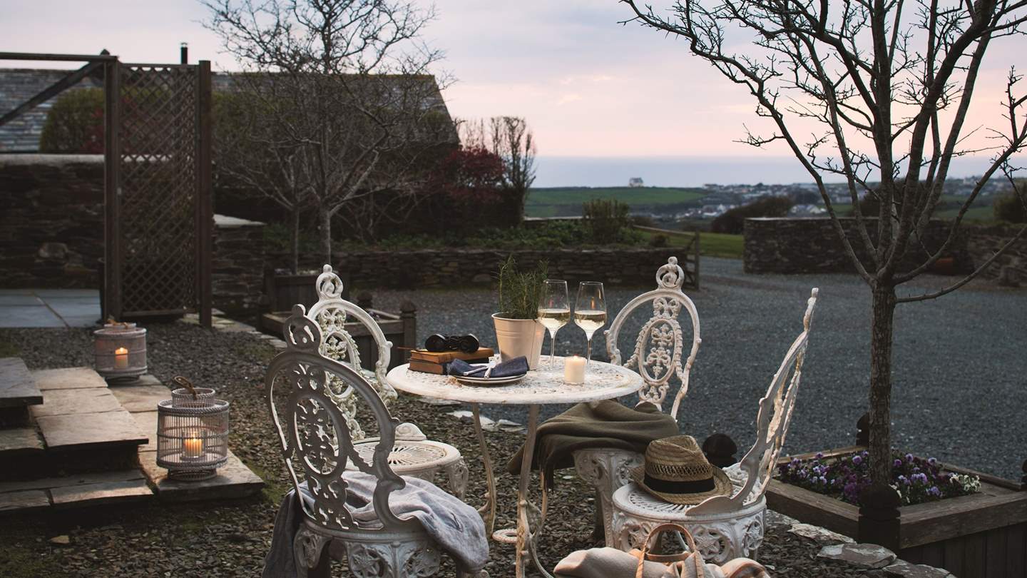 Perched high on the cliffs of north Cornwall with azure sea views