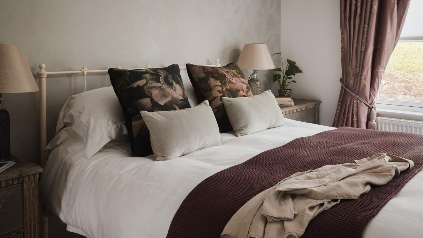 Thoughtfully curated interiors welcome relaxation here