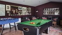 For children and those young at heart, you'll find an array of outdoor games, including a game of snooker