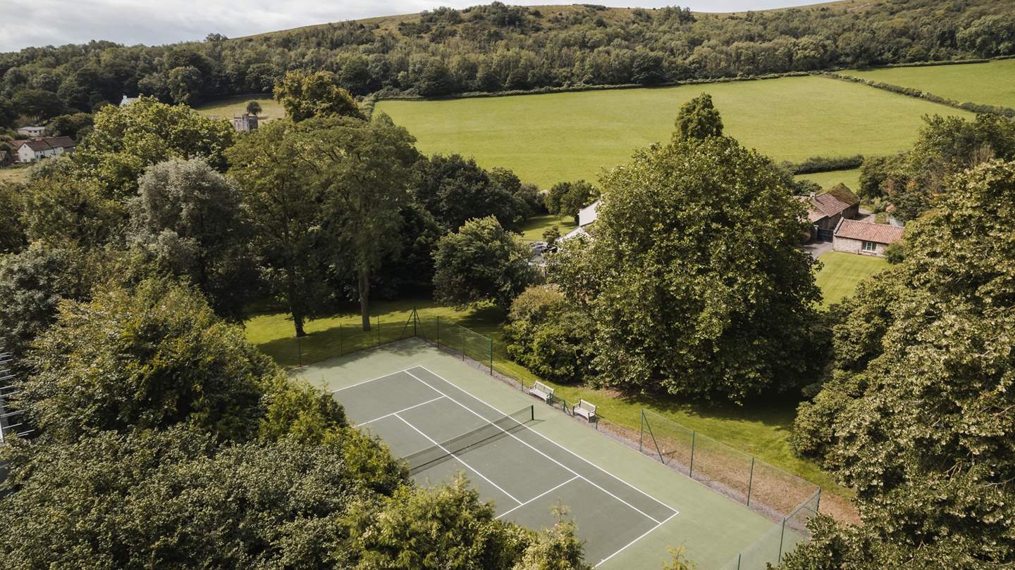 The grounds of Compton House are a stunning sanctuary to escape reality, complete with a playground for little ones and even a superb tennis court for your very own Wimbledon tournament