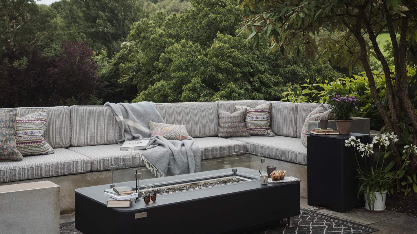 In addition, there's a spacious seating area for relishing golden hour moments - with a glass of something lovely in hand