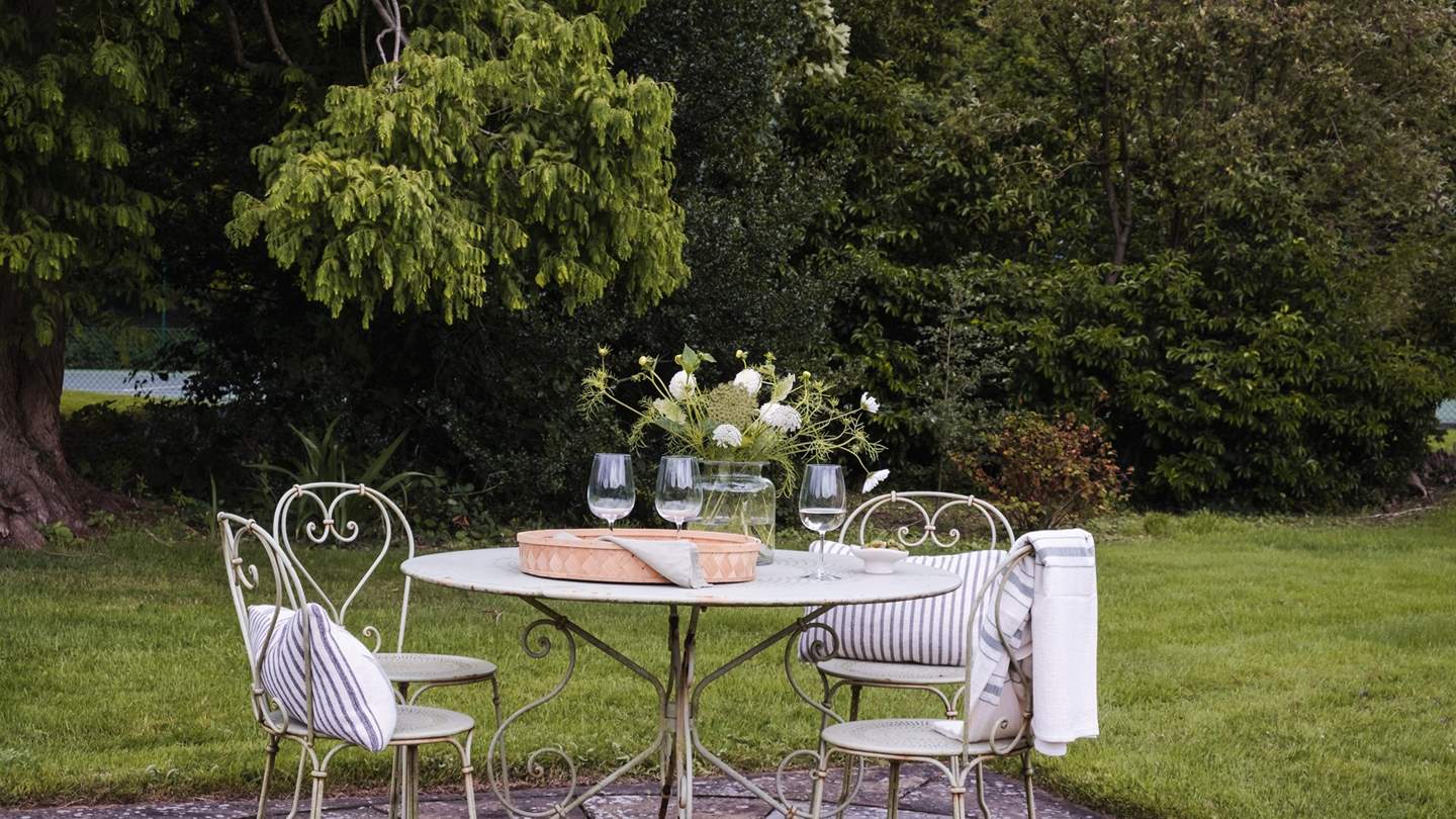 On peaceful afternoons why not enjoy a glass of wine on the lawn