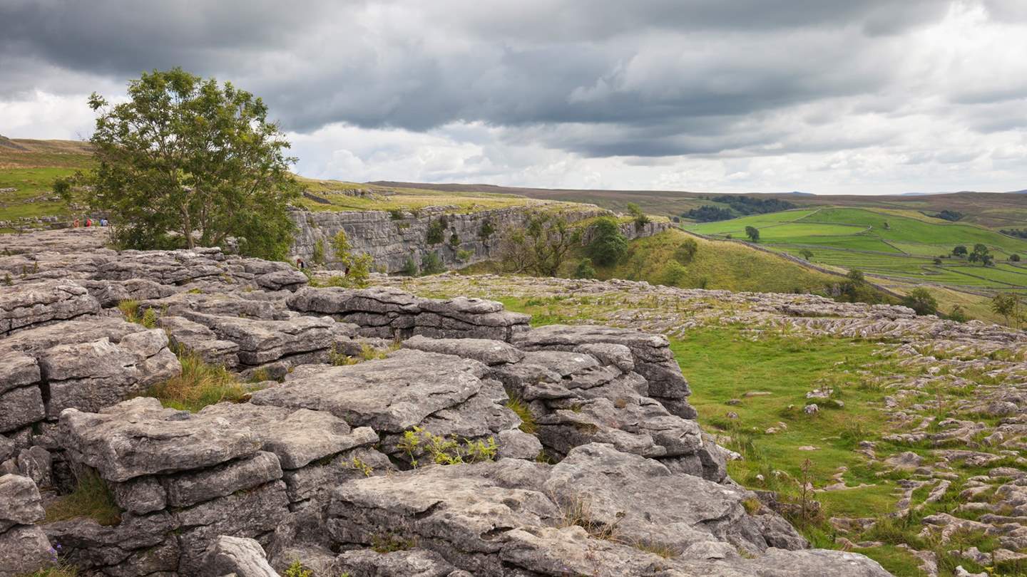 Malham Cove, just a short distance away and made famous in the Harry Potter films