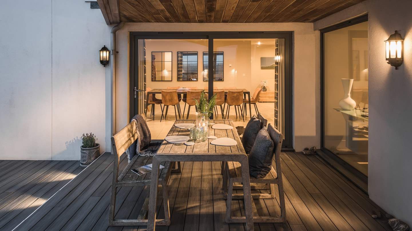 The spectacular terrace is the perfect setting for alfresco dining...