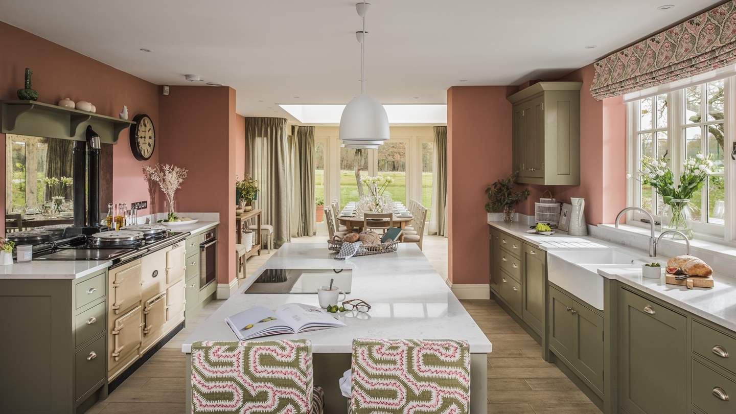 We just love the open plan feel right through to the dining room