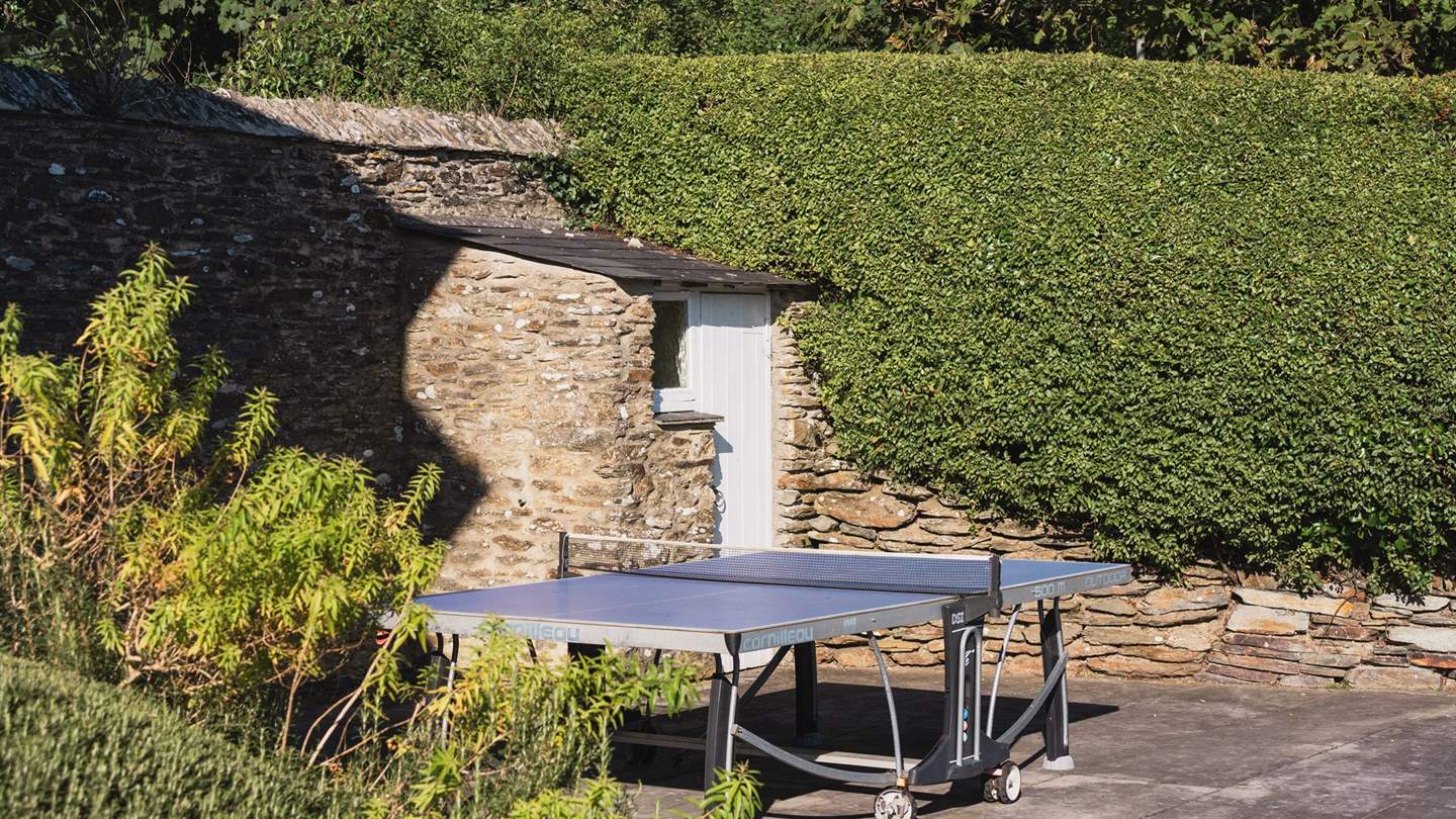 An outdoor table tennis for afternoons of competitive fun 